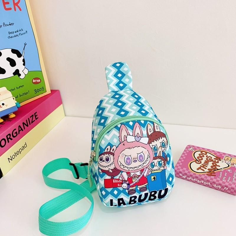 

Cartoon Labubu Childrens Chest Bag With Durable Nylon For Kindergarten Kids