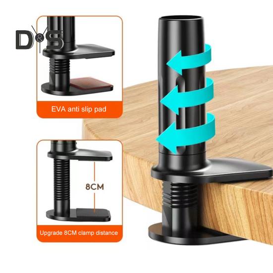 Magnetický držák na telefon/tablet s tlumením nárazů, držák na telefon na kolo, dlouhé rameno, svorka, držák na telefon k posteli, na stůl, do auta