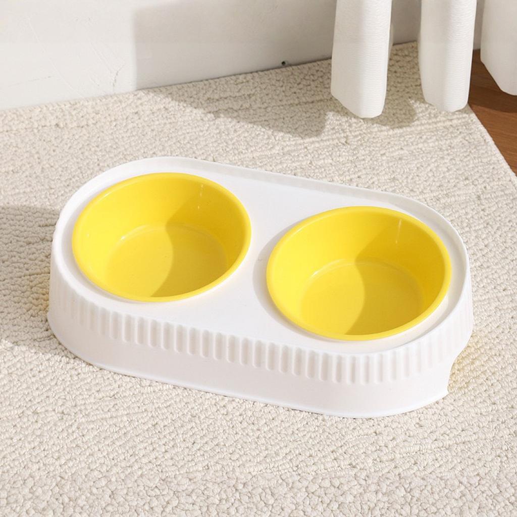 YPBEW Dog Bowls Double Stainless Steel Bowl Water And Food Dish Set Slow Feeder Stand For Cats Puppies Detachable