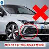 Car Front Grille Og Lights Lamp Eyelid Eyebrow Stripes Decor ABS Accessories Cover Trim For VW Volkswagen Golf 8 MK8  - 2025