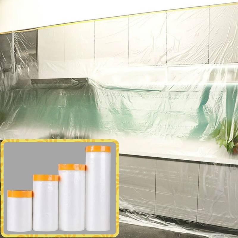 High Adhesive Dust Protection Film Thickened Plastic Cover For Home Renovation And Furniture