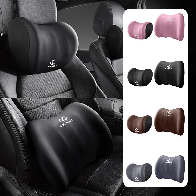 Car Seat Headrest Memory Foam Neck Pillow Lumbar Backrest Accessories For Lexus IS250 IS200 CT200h GS300 LS430 RX450h LX570 IS30 ACL1
