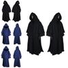Mittelalterlicher Zauberer Kapuzenrobe Umhang mit Polyestermaterial für Halloween Erwachsene Rollenspiel