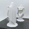 Yangyizhi 3D Printed Halloween Ghost Bride Statue Ornament, Female Figure Sculpture with Stable Base, Decorative Minimalist Spooky Figurine for Modern