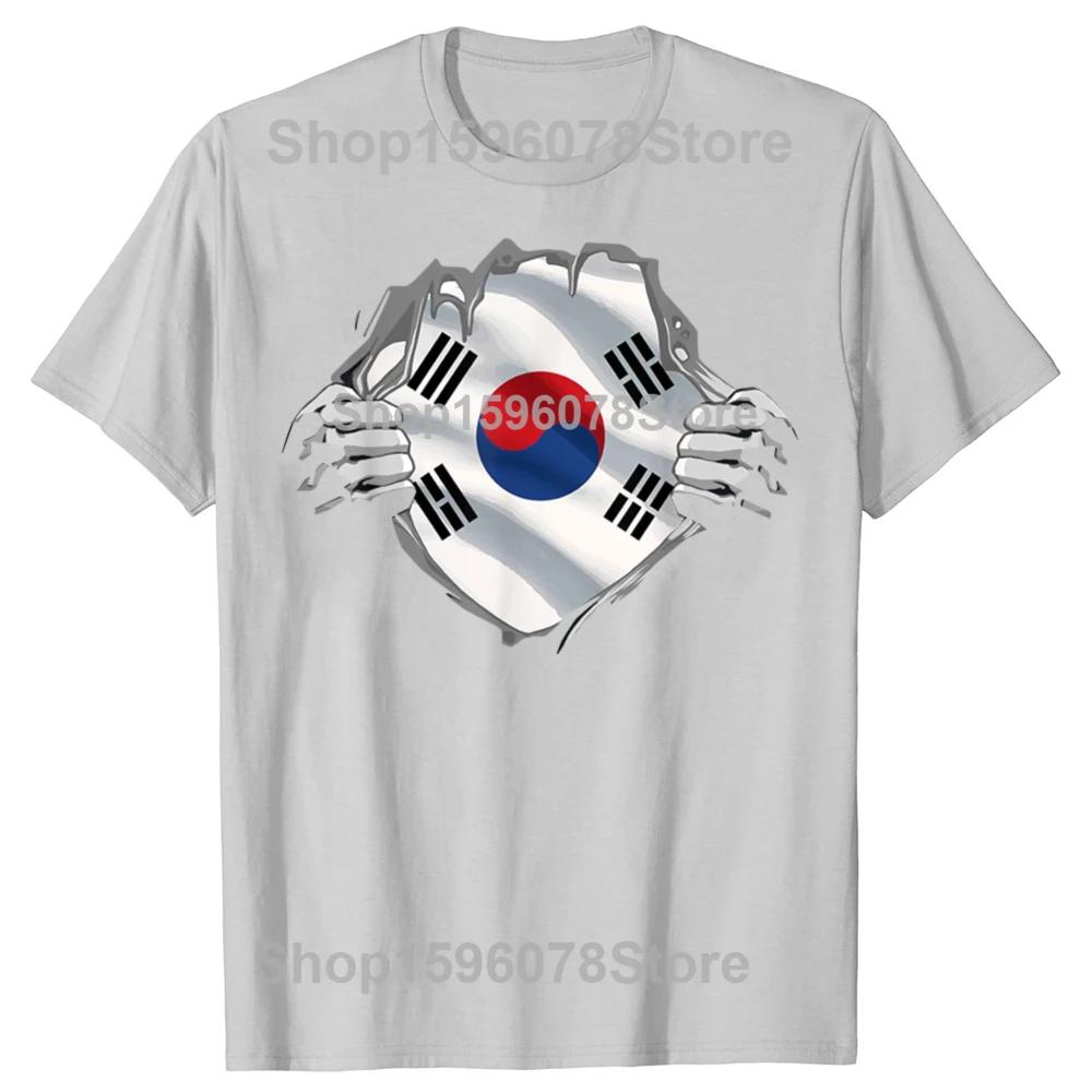 Funny Super South Korean T Shirts Summer Style Graphic Streetwear Short Sleeve Proud South Korea Flag Christmas Gifts Tshirt