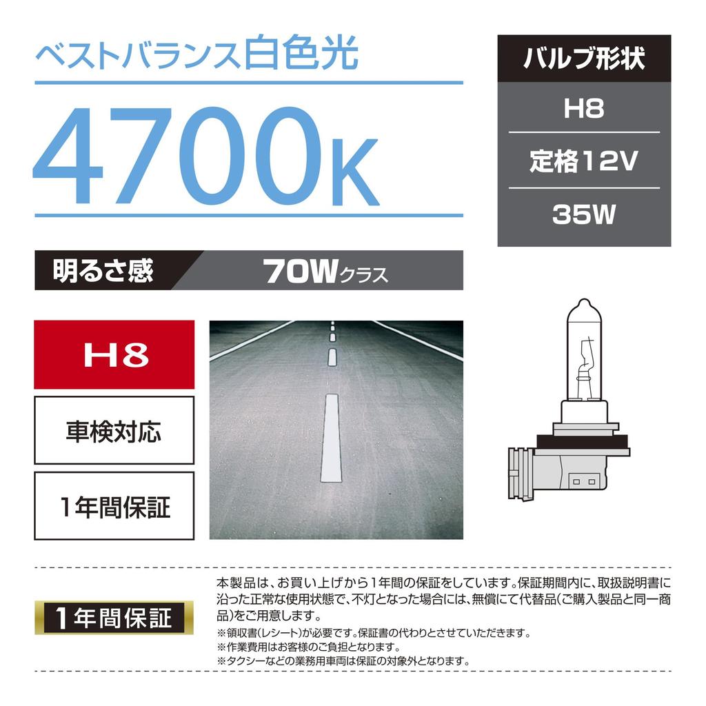Carmate BD1030 Faro Halógeno para Coche GIGA Air H8 4.700 K 550 lm
