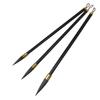 Ash-Tailed Mouse Whiskers Calligraphy Brush Set: Large, Medium, Small - Regular & Running Script with Metal Pen Holder for Beginners