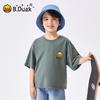 Little yellow duck children's clothing for boys and girls, loose and simple short sleeved T-shirt top