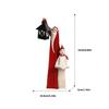 Christmas Themed Santa Snowman Figurine Set Resin Materials Perfect For Indoor Outdoor Seasonal Party Decoration