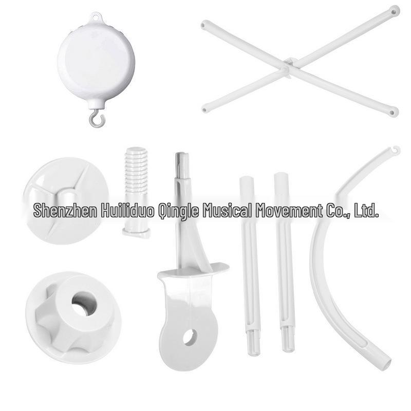 Kompakter 4-teiliger Krippen-Mobile-Ständer mit koreanischer elektrischer Spieluhr