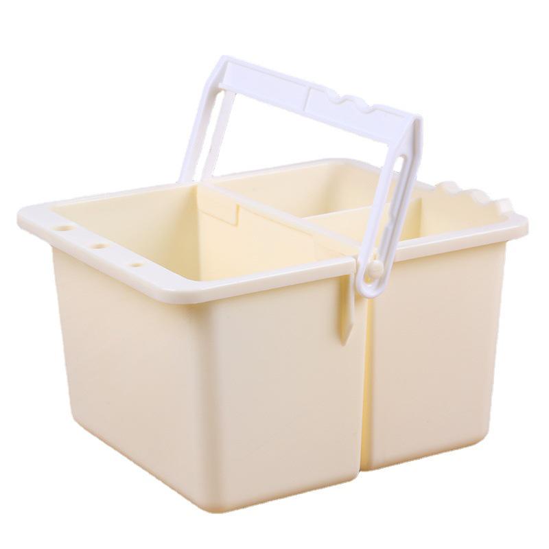 Modular Folding Plastic Brush Washing Bucket for Watercolors, Gouache, Acrylics, and Oils