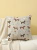 Multi-color Dachshund Print Throw Pillow Cover, Cushion Case for Sofa Bedroom Living Room Couch Bed Office Chair Home Decor