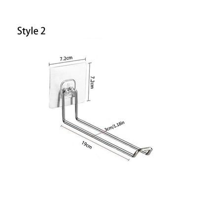 Fashion Stainless Steel Hanger Storage Save Space Foldable Indoor Clothes Drying Pole No Punching Garment Hooks Holder