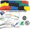 164PCS Heat Shrink Tube Sleeving Tubing Assortment Kit Electrical Connection Electrical Wire Wrap Cable Waterproof Shrinkage 2:1