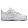 Nike Sneakers da Donna Air Force 1 07 Swoosh Borchiato Bianco Argento Metallizzato Tinta Platino FQ8887-100
