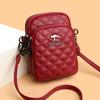 Embroidered Rhombic Women's Bag Mobile Phone Bag Shoulder Crossbody Bag