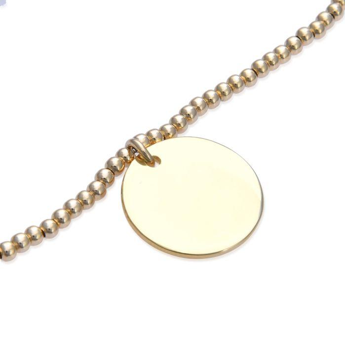 Bracelet - Balah - Argent 925 - Plaqué Or Jaune 18 Carats - Taille Unique - Multicolore