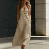 Women's Dress Mid-length Casual Flowy Dresses V-neck Vocation Boho Beach Dress