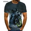 Men's Motorcycle Cool Racing Driver T-Shirts Summer Short Sleeve 3D Print Moto & Biker Street Style Male Tees 6XL Plus Size Tops