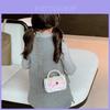 Charming Little Girls Shoulder Bag Adorable Bow Fashionable Chain Handle Purse
