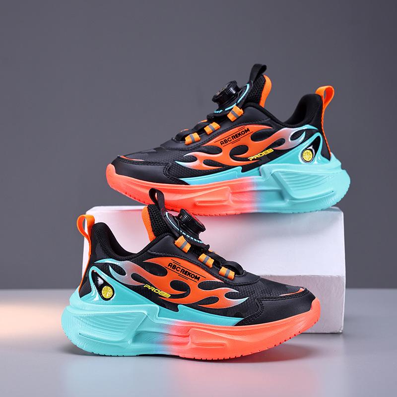 Boys' 2025 Autumn/Winter Waterproof Leather Sports Shoes with Plus Velvet for Middle and Older Kids