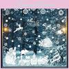 Pvc Window Christmas Sticker With Cartoon Santa Balls Santa Claus For Decor