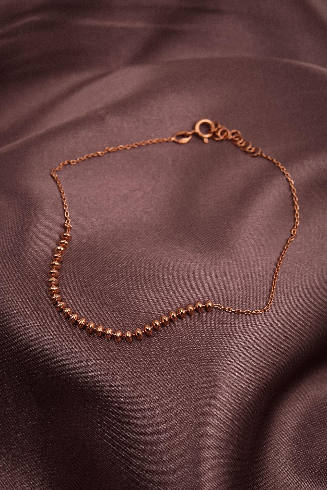 

Ножные браслеты Row of Rose Color из стерлингового серебра 925 пробы, 2,52 г.