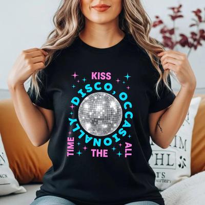 Harry Styles Tour UK 2026 T-Shirt Kiss All The Time Disco Occasionalmente Musica Top