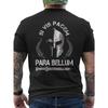 Herren Lateinisches Motivations-T-Shirt - Si Vis Pacem Para Bellum (Wenn du Frieden willst, bereite dich auf den Krieg vor) - Spartanerhelm und Lorbeerkranz Rückendruck