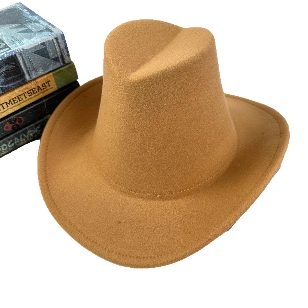 European And American Original New Western Cowboy Hat Men'S And Women'S Hats Top Hat Fashion High-Top Antique Sunscreen Hat