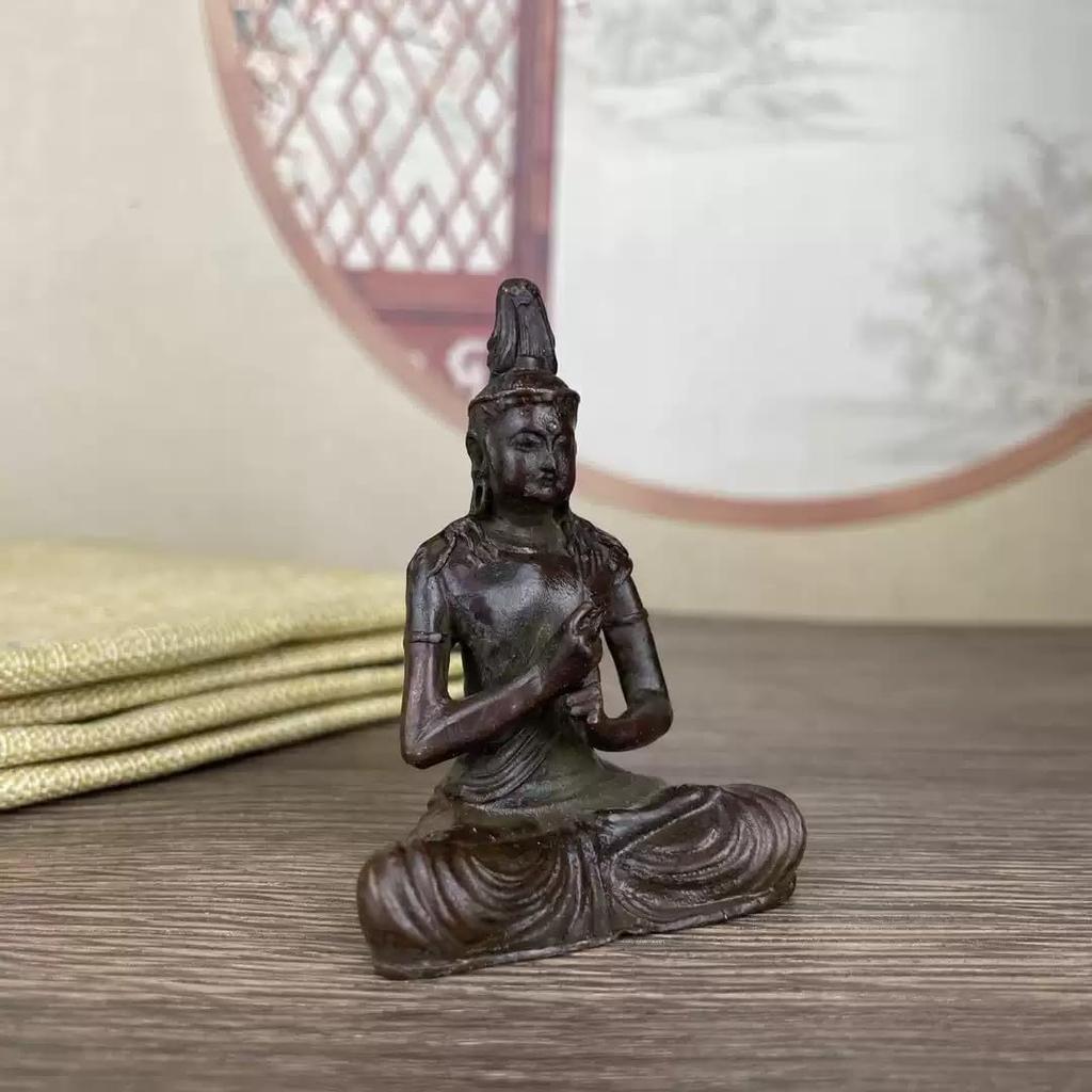 Buddha statue Dainichi Nyorai in the year of the sheep or Made of brass 71 x width 47 small Buddhist Protection from guardian deity of the twelve