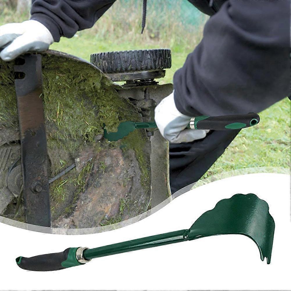Mower Deck Scraper with Ergonomic Long Handle Lawnmower Maintenance Cleaning Tool for Gardening