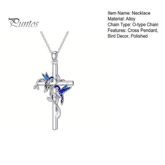 Dámský náhrdelník s přívěskem ptáčka Silný dutý řetízek Slitinový šperk na krk Pro každodenní nošení Upomínkový dárek Lehký náhrdelník na klíční kost pro dospělé