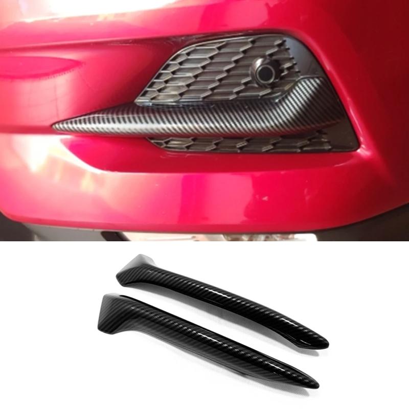 For Nissan Qashqai J11 2018 -  Chrome Carbon Fiber Front Rear Back Fog Lights Lamp Cover Trim Bumper Reflector Accessories