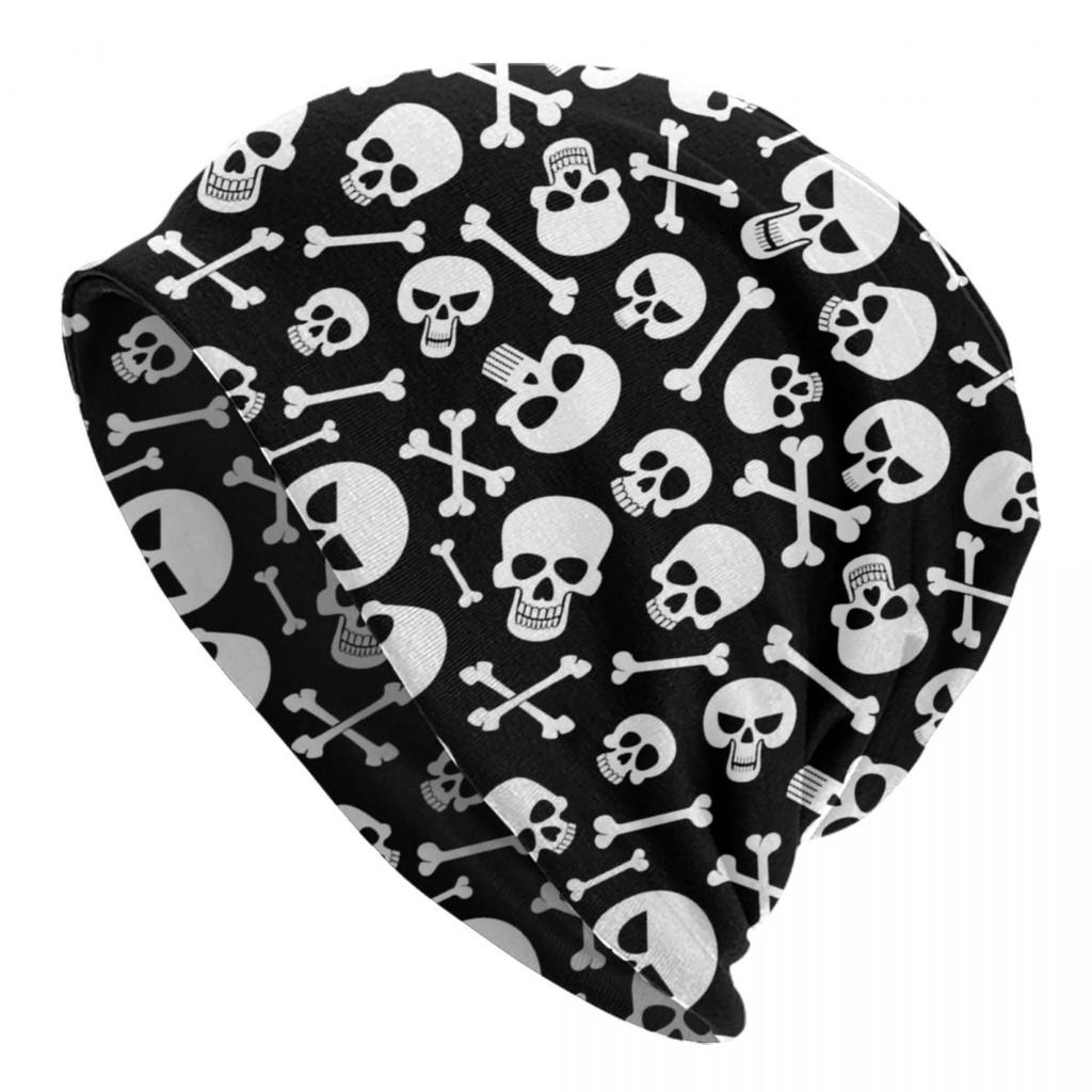 Horror Gothic Skeleton Death Skull Skullies Beanies Caps For Unisex Women Unisex Street Winter Warm Knitted Hat Adult Bonnet Hats
