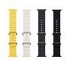 Silikonový řemínek YurKem Ocean pro Apple Watch 49 mm, 45 mm, 44 mm, 40 mm, 41 mm, 42 mm, 38 mm, pro iWatch Ultra řady 8, 7, 6, 5, 4, 3, SE