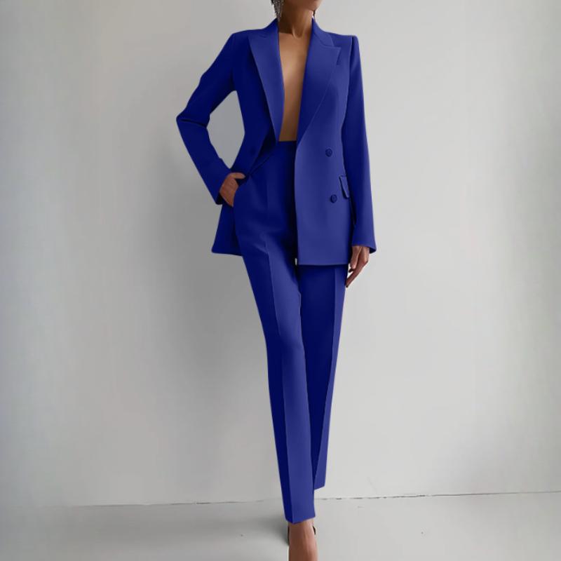Spring Two Piece Suit Women's Blazer Suit Office Women Long Sleeve Blazer and Pant Sets