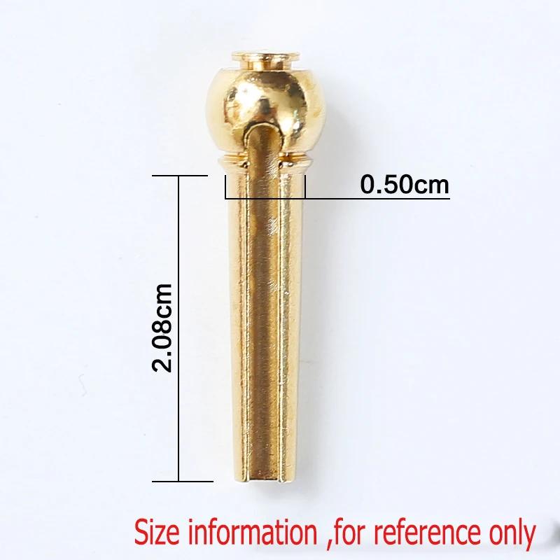 6 Pieces/lot Guitar Strings Nail Metal Acoustic Guitar Bridge Pins Brass Guitar Strings Fixed Cone String Pins String nut Nails