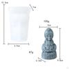 3D Ghost Candle Model Making Epoxy Resin Casting Decorative Clay Crafts Home Decoration Party