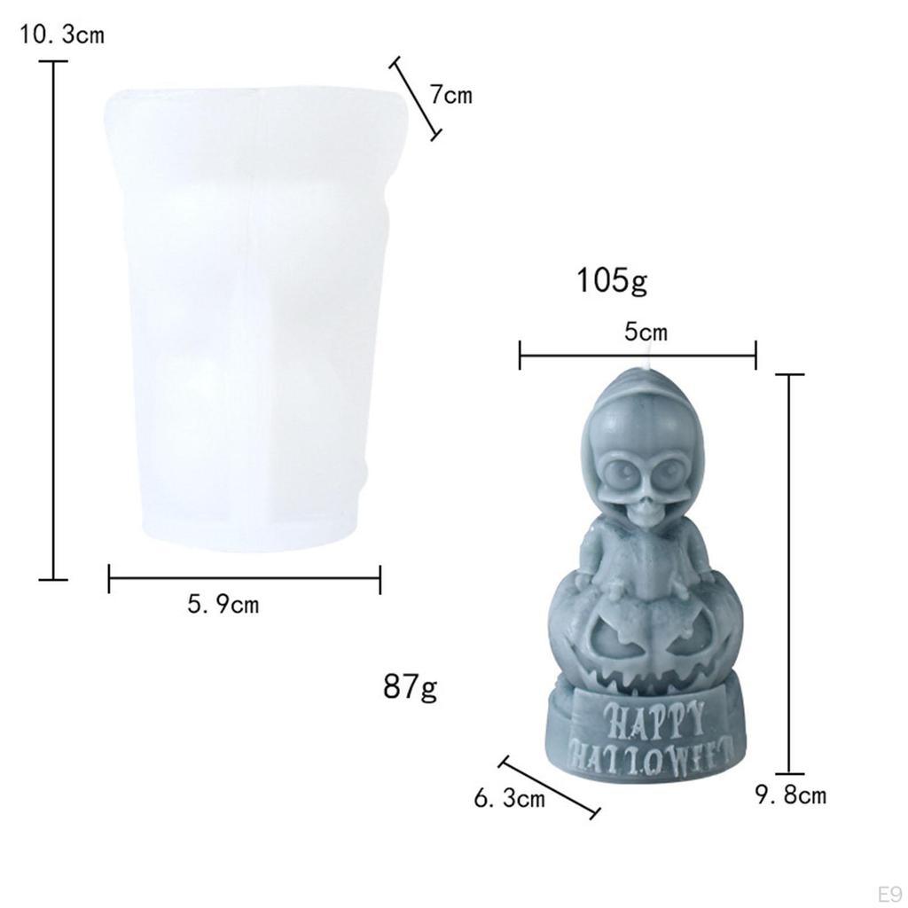 3D Ghost Candle Model Making Epoxy Resin Casting Decorative Clay Crafts Home Decoration Party