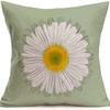 Year Daisy Flower Linen Pillow Case Home Decor Hydrangea Sofa Pillow Cushion