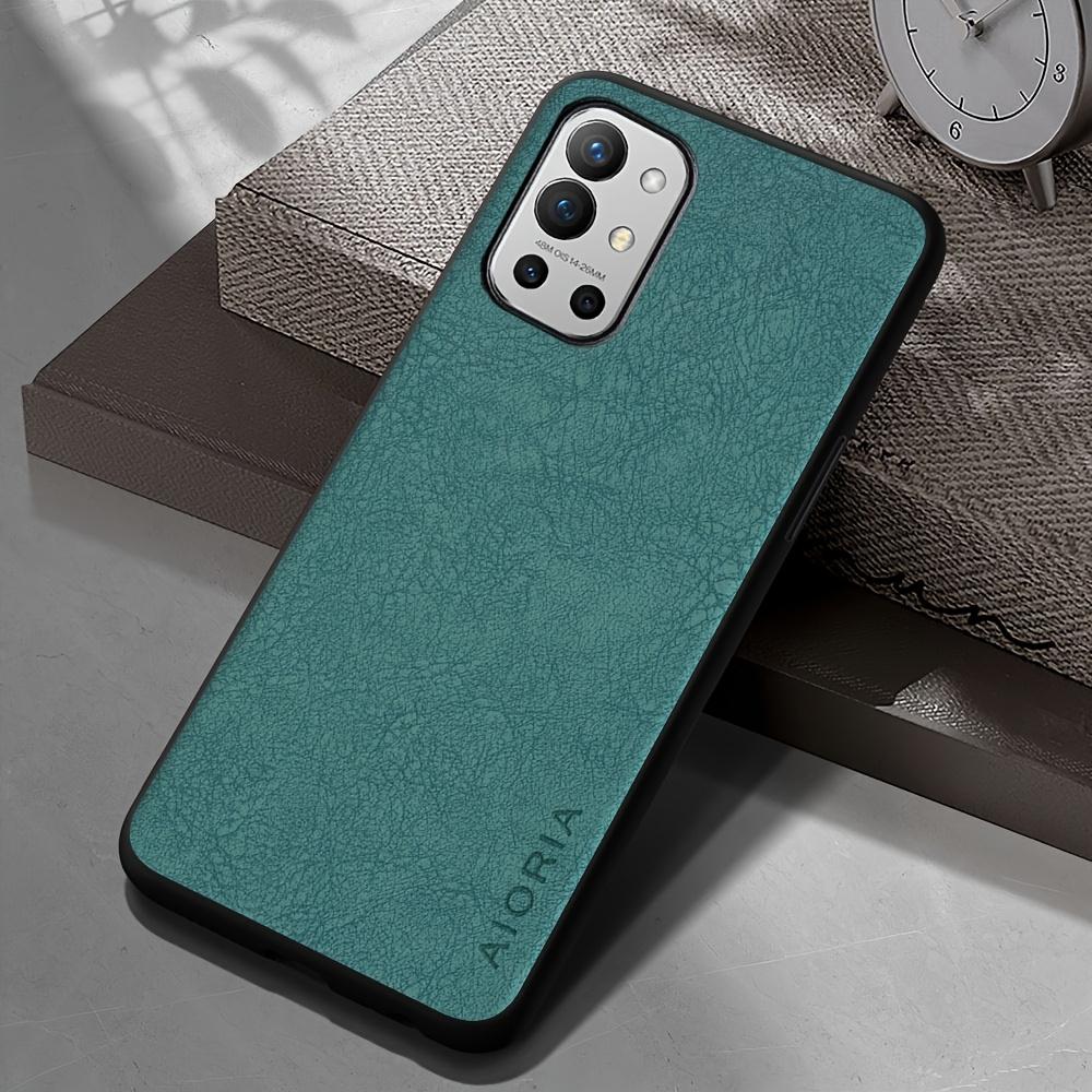 Phone Case: Luxury Retro Synthetic Leather Phone Case for Oneplus 9RT 9R 9 8 7 Pro US 6T 8T 7T Pro Matte Soft Bumper Hard Back Cover