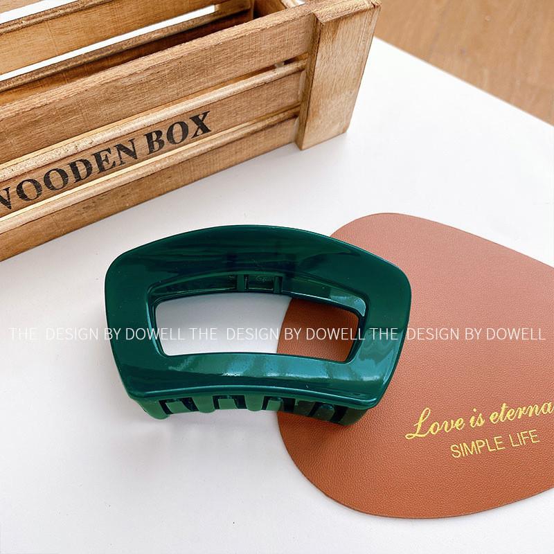 Elegant Vintage Hair Claw Clips For Women Handcrafted Minimalist Design In Deep Gray And More