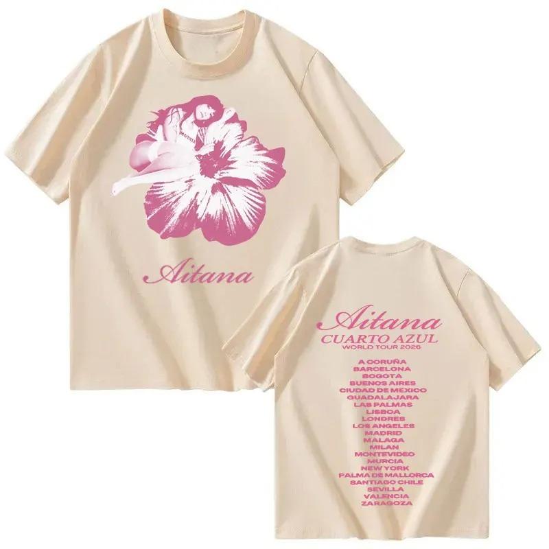 

Singer Aitana High Quality Graphic 2026 Merch Tshirt Hip Hop Casual Tshirts Unisex Women Summer Loose Cotton Oversized T Shirts 4XL