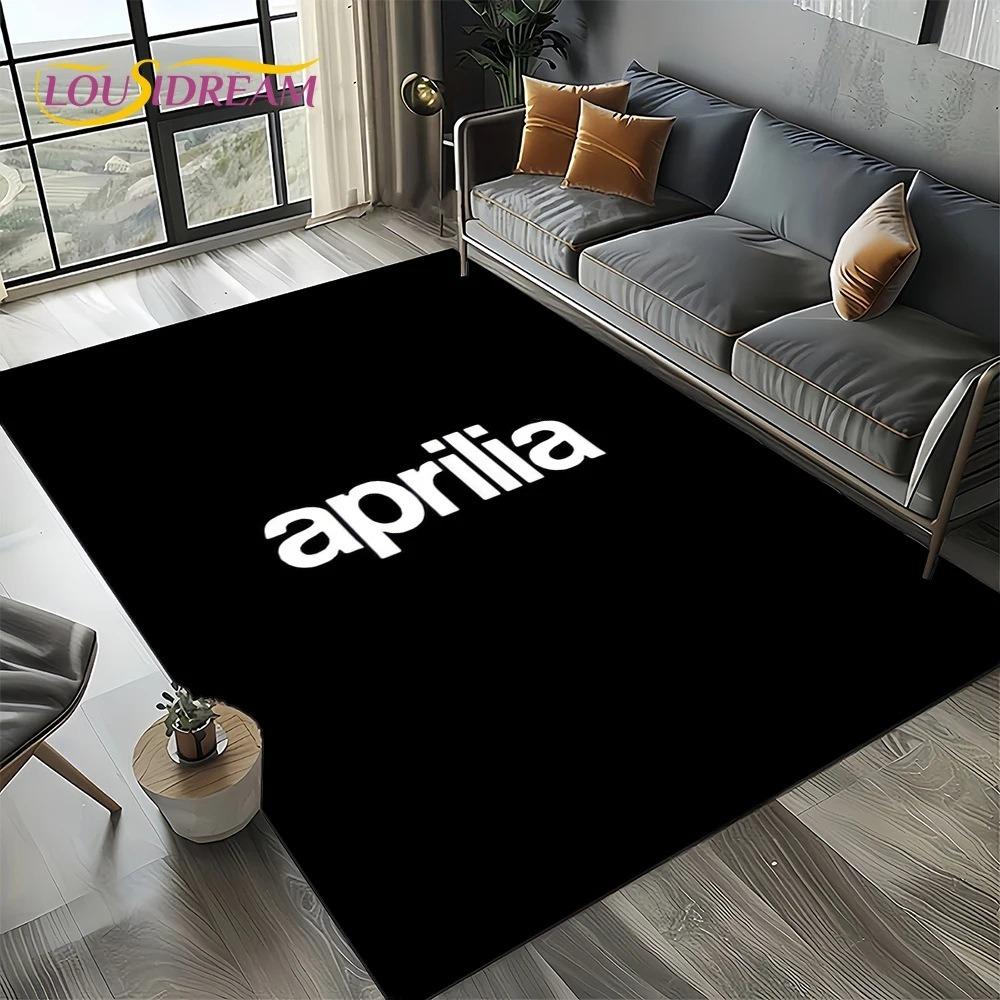 Aprilia Racing Car Logo Large Carpet Rug for Home Living Room Bedroom Sofa Doormat Decor Kids Area Rug Carpet Non-slip Floor Mat