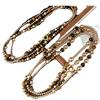 Maillard High Gloss Perfect Round Artificial Crystal Pearl Natural Tiger'S Eye Necklace Clavicle Chain Sweater Chain