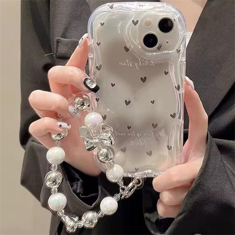 INS Love Heart Bracelet Case For Huawei Honor X5C X7D X9D 400 200 Pro 90 Lite X6B X8B X7B X9B X5B X6C X8C X6A X8A X5 X8 X7A X9C