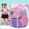 Adorable Cartoon Backpack For Kids Reflective Straps Breathable Nylon Material