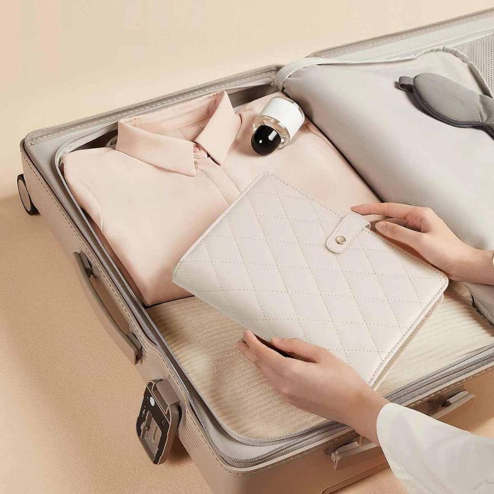 Velvet Necklace Binder Storage Book with Zipper Jewelry Packaging Box Jewelry Organizer  for Women