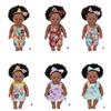 12inch Realistic Black Girl Doll with Natural Curly Afro Hair Safe Reborns Toy For Children Collectible Comforting